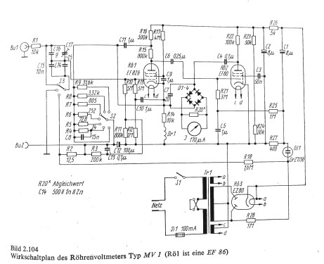 Röhrenvoltmeter MV1; Clamann & Grahnert; (ID = 1542303) Equipment