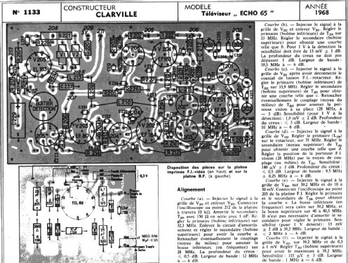 Echo 65; Clarville CSF; Paris (ID = 291443) Television