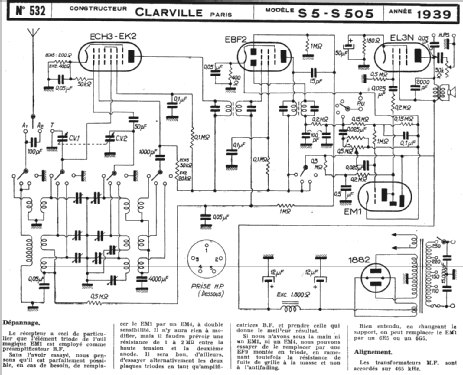 S5-S505; Clarville CSF; Paris (ID = 220406) Radio