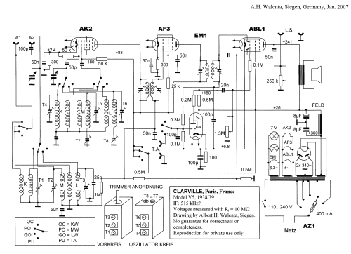 V5; Clarville CSF; Paris (ID = 283546) Radio