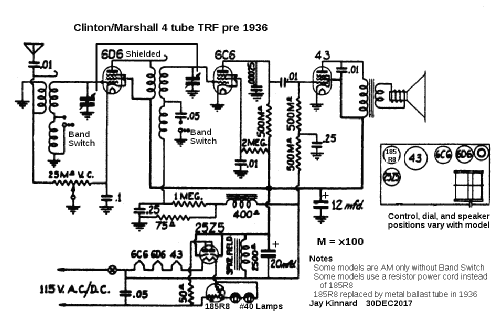 Marshall Unknown2; Clinton Mfg.Co.; (ID = 2201241) Radio