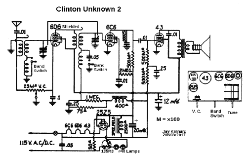 Unknown 2 ; Clinton Mfg.Co.; (ID = 2174983) Radio