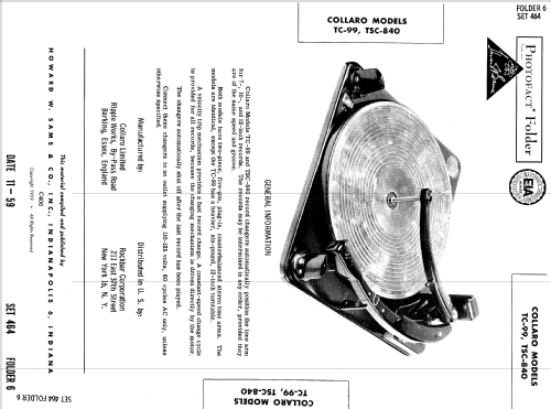 TSC-840 ; Collaro Ltd.; (ID = 611883) Enrég.-R