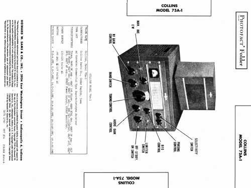 75A-1; Collins Radio (ID = 951757) Amateur-R