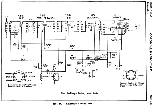 106-B ; Colonial Radio Co.; (ID = 718025) Car Radio