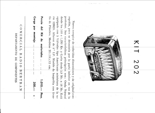 Kit 202; Comercial Radio (ID = 1206970) Radio