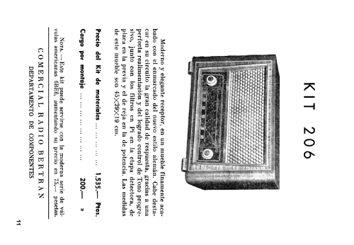 KIT 206; Comercial Radio (ID = 1952512) Radio