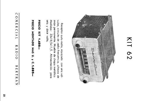 Dervy Auto KIT 62; Comercial Radio (ID = 1882664) Car Radio