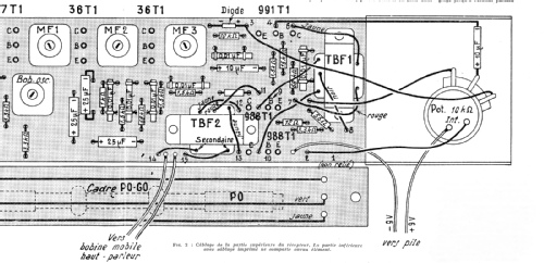 inconnu : 'récepteur 6 transistors à câblage imprimé' ; Comptoir MB (ID = 2426643) Radio