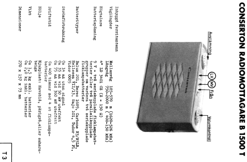 Conserton B1500T; Stern & Stern (ID = 1571395) Radio