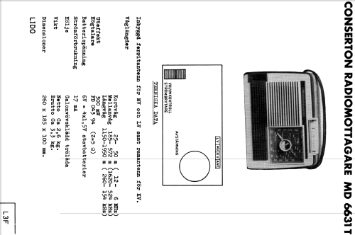 Conserton Lido MD6631T; Stern & Stern (ID = 1577807) Radio