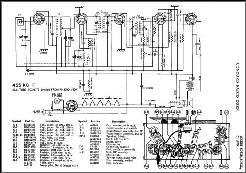 6D61X Ch= 579; Concord Radio Corp.; (ID = 454548) Radio