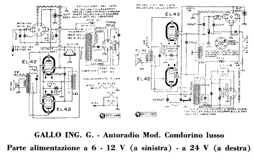 Condorino Lusso ; Condor Ing. Gallo; (ID = 960663) Car Radio