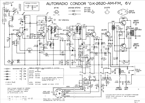 GK2620 6V; Condor Ing. Gallo; (ID = 790982) Car Radio