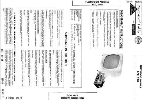 Fleetwood 870 + 900; Conrac Inc.; Baldwin (ID = 624367) Television