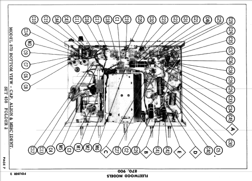 Fleetwood 870 + 900; Conrac Inc.; Baldwin (ID = 624375) Television