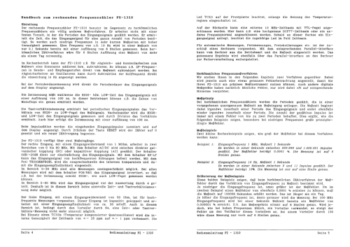 Rechnender Frequenzzähler FZ-1310; Conrad Electronic (ID = 2108520) Equipment