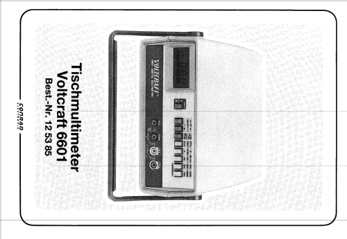 Voltcraft Digital Multimeter 6601; Conrad Electronic (ID = 1434621) Equipment