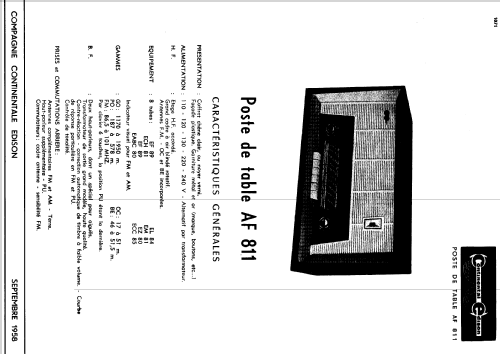 AF811; Continental Edison, (ID = 1205449) Radio