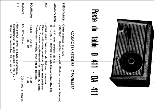 D 411; Continental Edison, (ID = 1205463) Radio