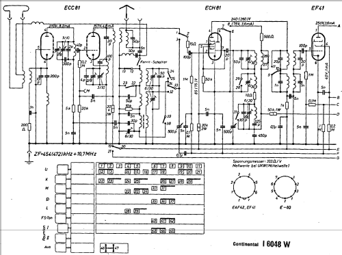 Imperial J 6048W; Continental-Rundfunk (ID = 1317308) Radio