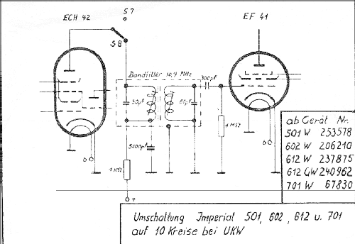 Imperial J 701W; Continental-Rundfunk (ID = 1972665) Radio