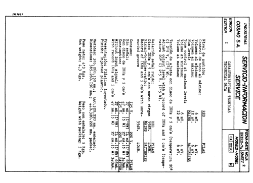 A-2250 ; Cosmo S.A., (ID = 2453997) R-Player