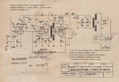 Eurovox 504 ; Cosmo S.A., (ID = 3046168) R-Player