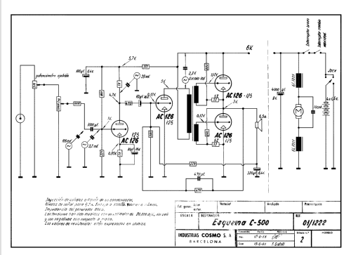 C-500; Cosmo S.A., (ID = 1042357) R-Player