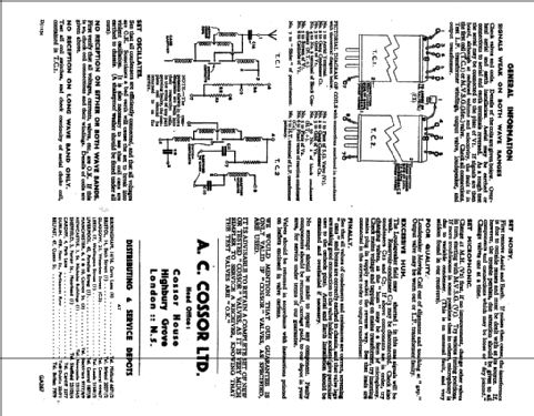 347; Cossor, A.C.; London (ID = 247932) Bausatz