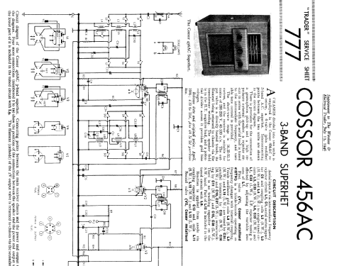 456AC; Cossor, A.C.; London (ID = 2289767) Radio