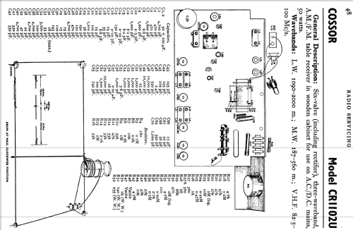 CR1102U; Cossor, A.C.; London (ID = 773106) Radio