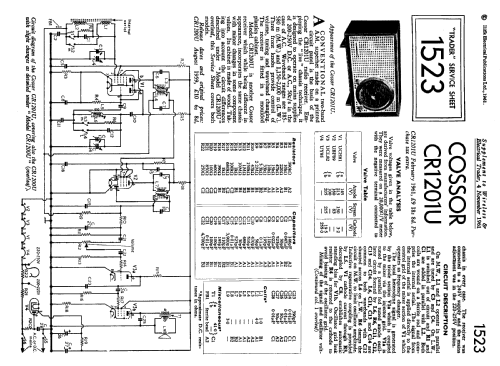 CR1200U; Cossor, A.C.; London (ID = 1325839) Radio