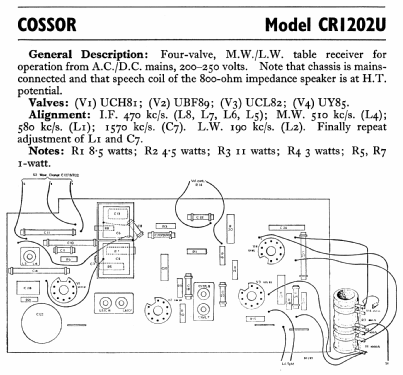 CR1202U; Cossor, A.C.; London (ID = 772698) Radio