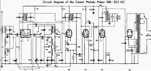 Melody Maker 501 A.C.; Cossor, A.C.; London (ID = 76281) Radio