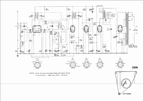 Melody Maker 520; Cossor, A.C.; London (ID = 282844) Radio