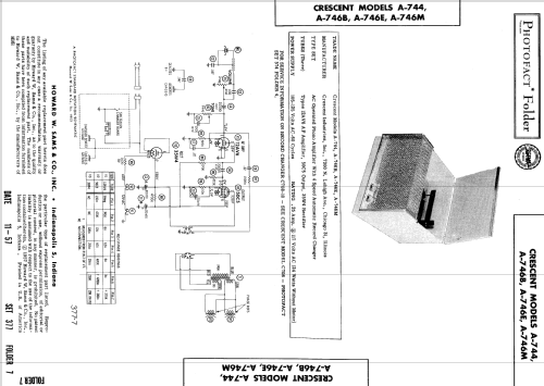 A-744 ; Crescent Industries, (ID = 554642) Ton-Bild