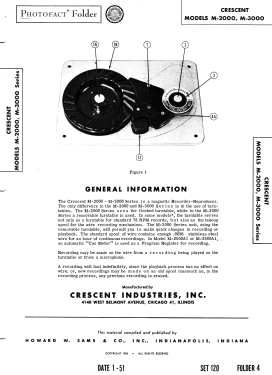 M-2000 Series ; Crescent Industries, (ID = 2824835) Enrég.-R