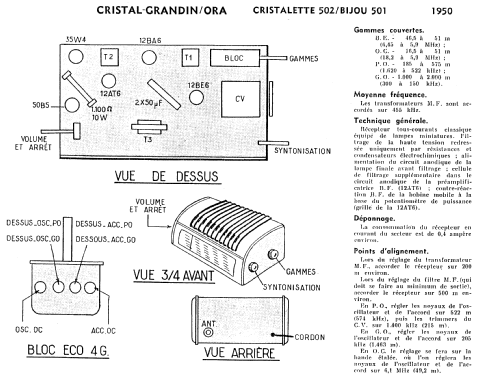 Cristal-Grandin Cristalette 502; Grandin, Cristal- (ID = 365470) Radio
