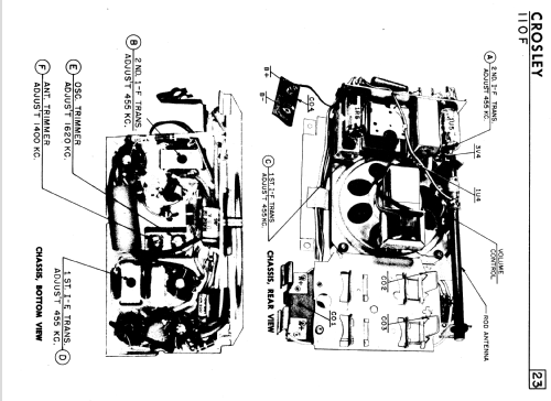 F-110BK Ch= 110F; Crosley Radio and (ID = 2363476) Radio