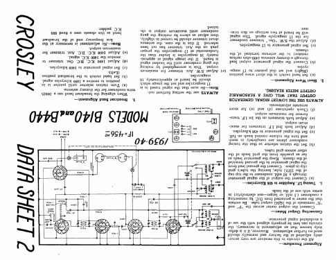 B140 ; Crosley Radio and (ID = 202352) Radio