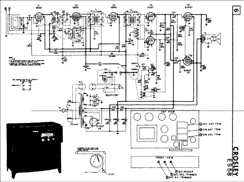 ES-58 ; Crosley Radio and (ID = 813729) Radio