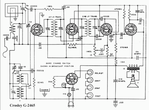 G-2465 ; Crosley Radio and (ID = 880778) Radio