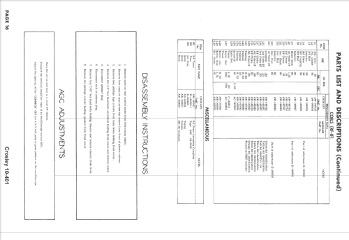 10-401 ; Crosley Radio Corp.; (ID = 1666502) Television