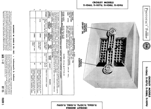 11-106U Decorator Ch= 302; Crosley Radio Corp.; (ID = 584691) Radio