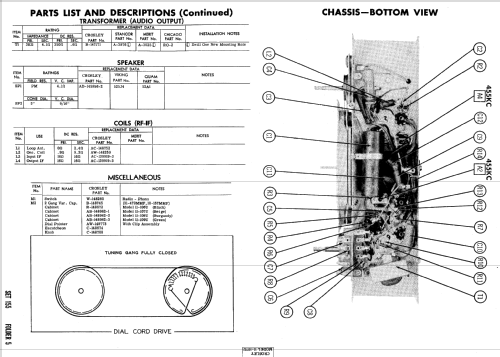 11-109U Decorator Ch= 302; Crosley Radio Corp.; (ID = 584702) Radio