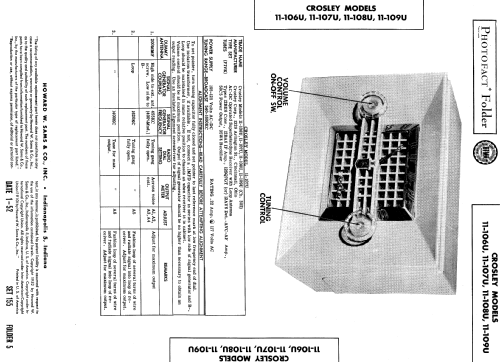 11-109U Decorator Ch= 302; Crosley Radio Corp.; (ID = 584703) Radio