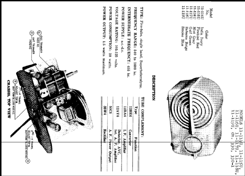 11-114U 'Serenader' Ch= 330; Crosley Radio Corp.; (ID = 221911) Radio