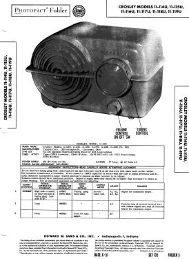 11-114U 'Serenader' Ch= 330; Crosley Radio Corp.; (ID = 2927753) Radio