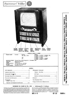 11-475BU Ch= 321-1; Crosley Radio Corp.; (ID = 2869981) Televisore